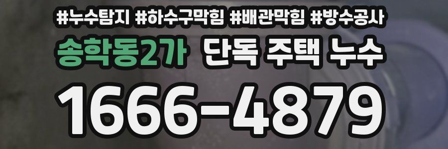 송학동2가 단독 주택 누수