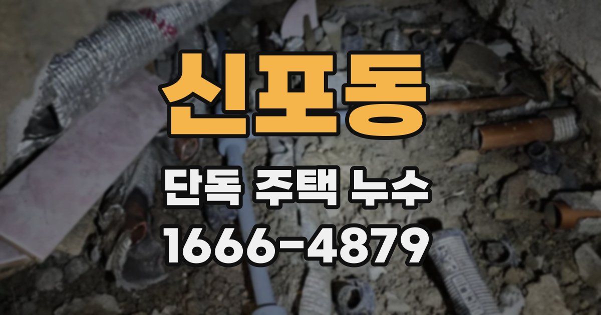 신포동 단독 주택 누수
