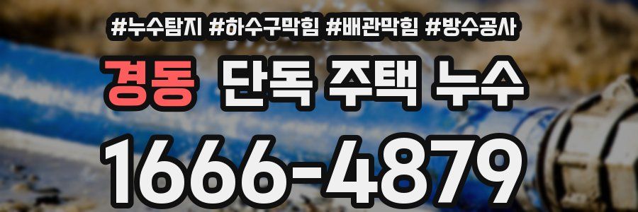 경동 단독 주택 누수