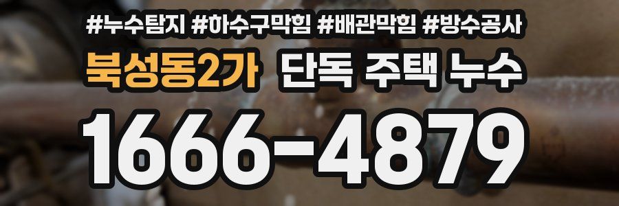 북성동2가 단독 주택 누수