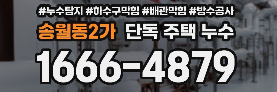 송월동2가 단독 주택 누수