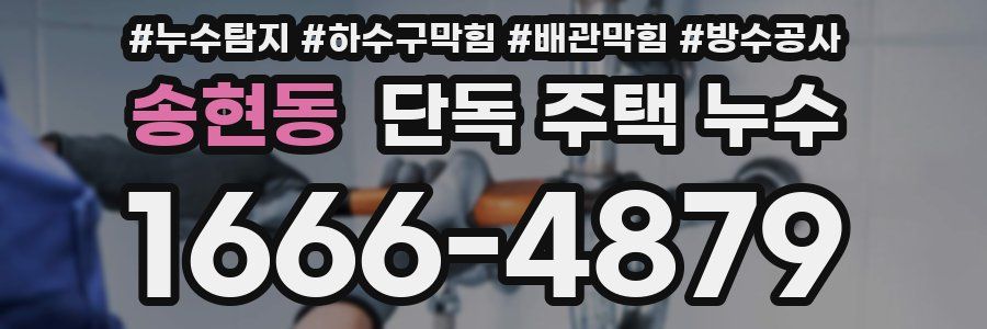 송현동 단독 주택 누수