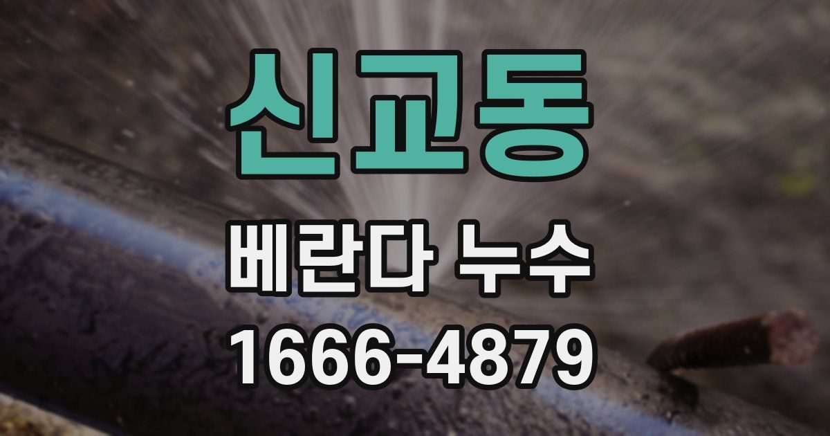 신교동 베란다 누수