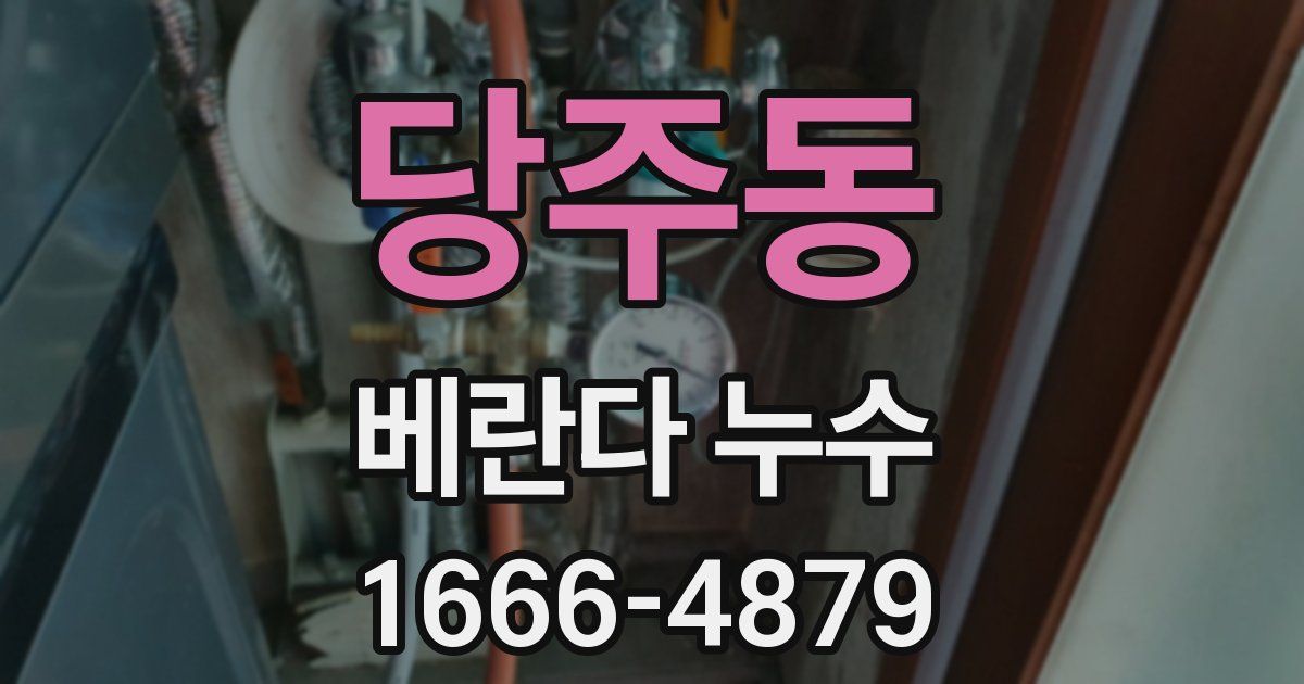 당주동 베란다 누수
