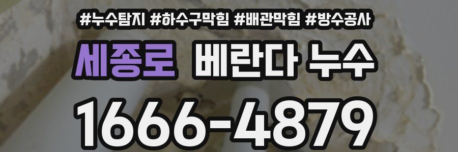 세종로 베란다 누수