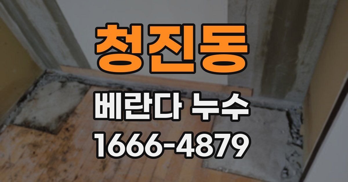 청진동 베란다 누수