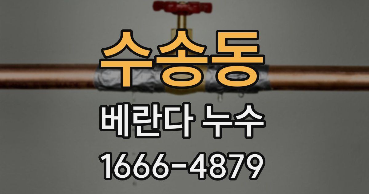 수송동 베란다 누수