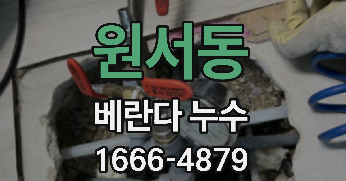 원서동 베란다 누수