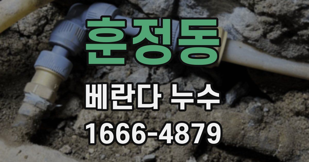 훈정동 베란다 누수