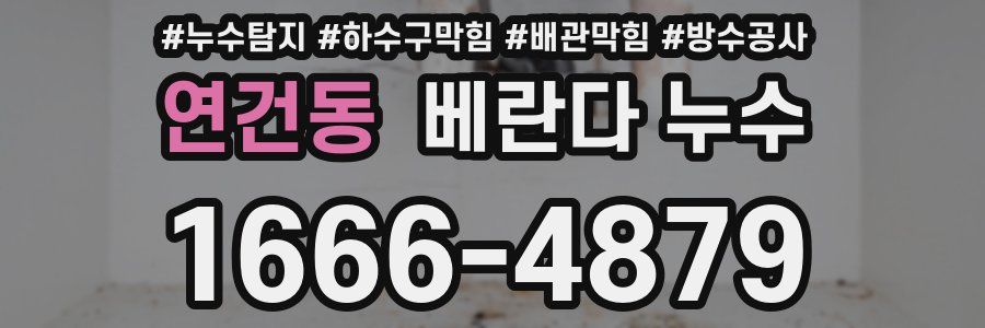 연건동 베란다 누수