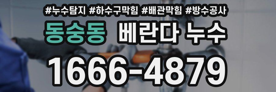 동숭동 베란다 누수