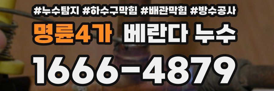 명륜4가 베란다 누수