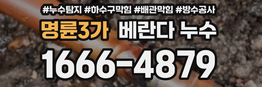 명륜3가 베란다 누수