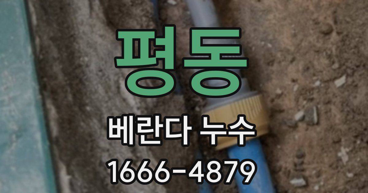 평동 베란다 누수
