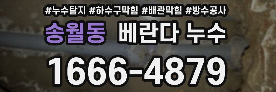 송월동 베란다 누수