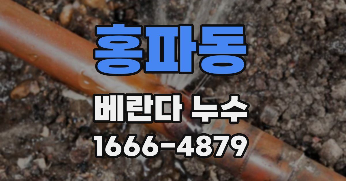홍파동 베란다 누수