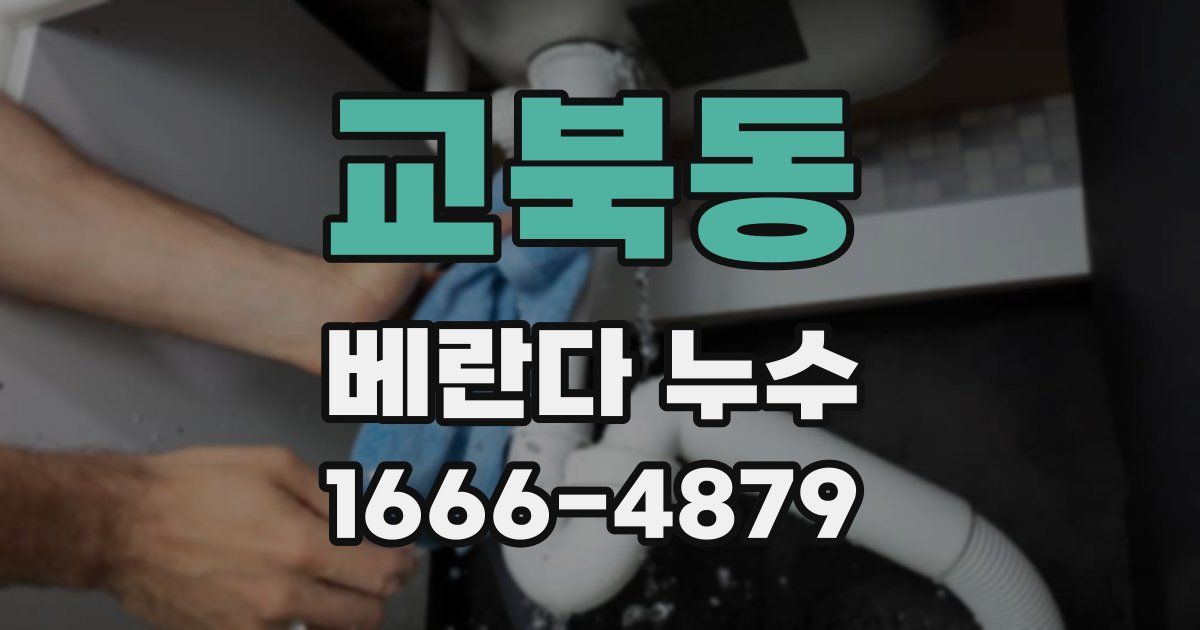 교북동 베란다 누수
