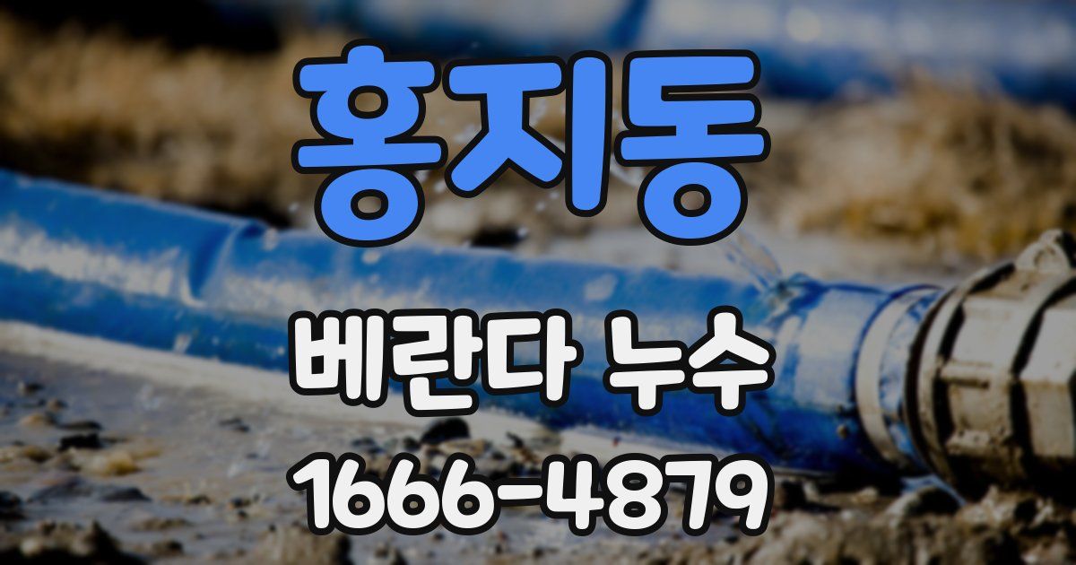 홍지동 베란다 누수