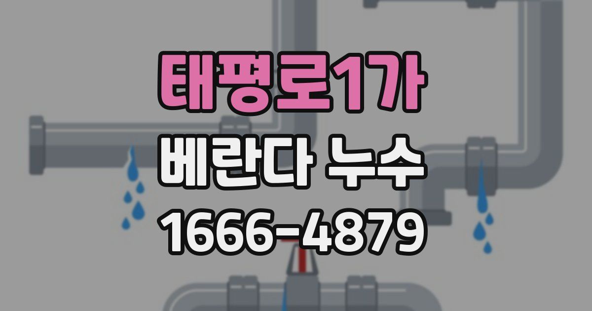 태평로1가 베란다 누수