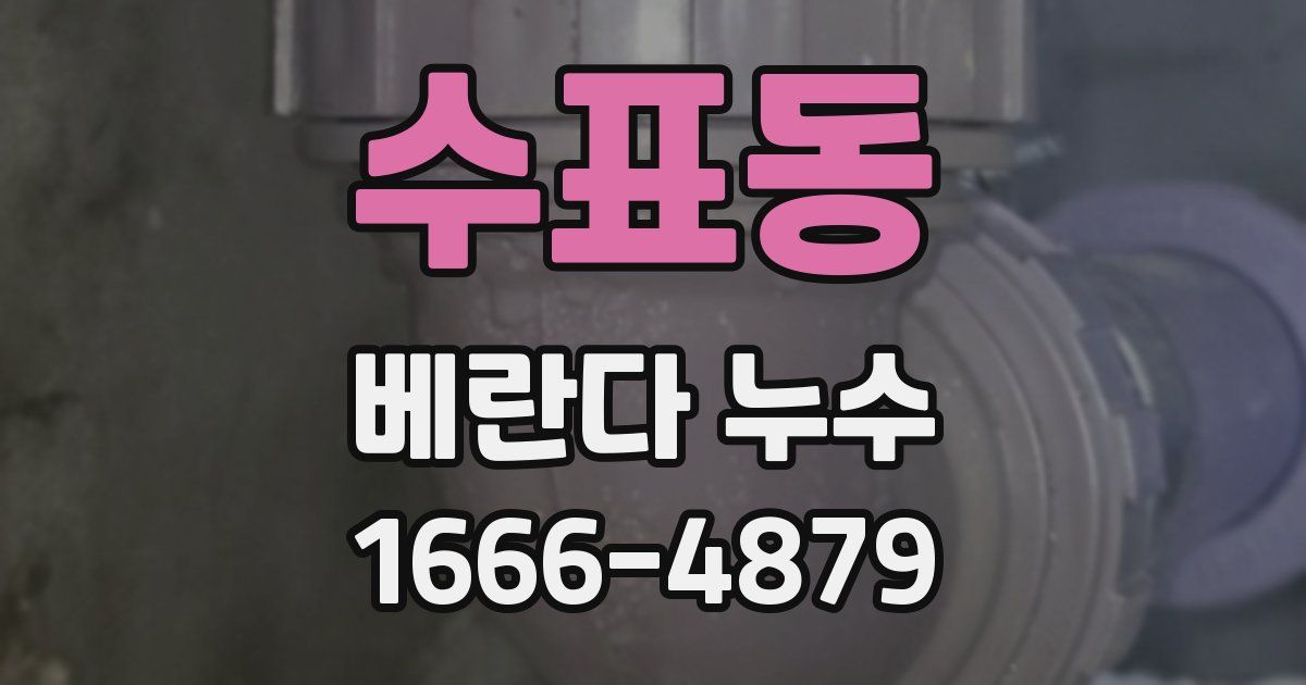 수표동 베란다 누수