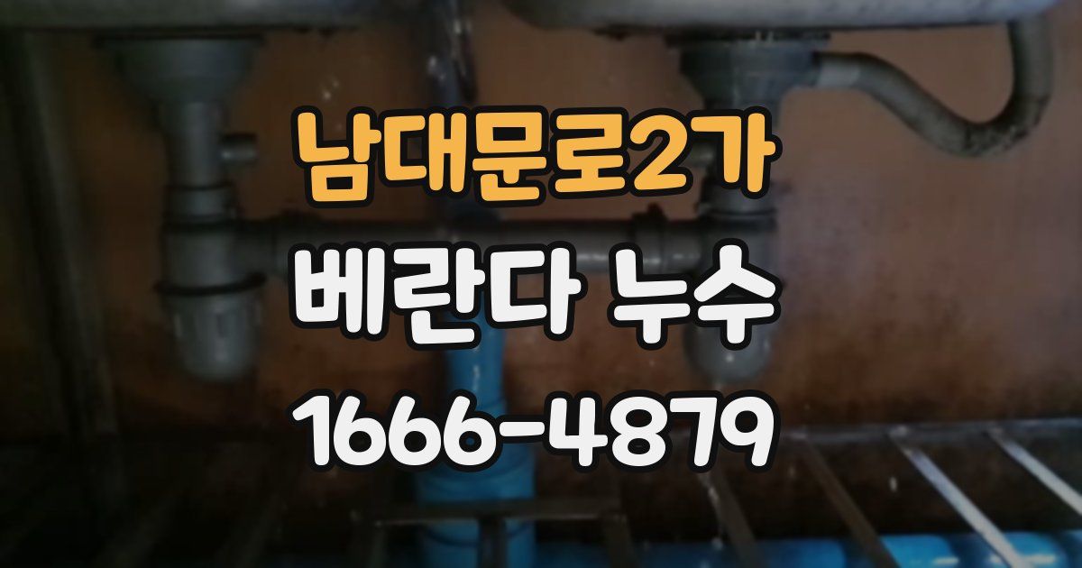 남대문로2가 베란다 누수