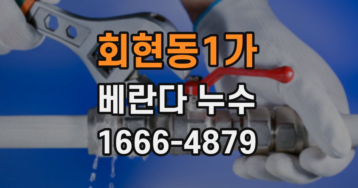 회현동1가 베란다 누수