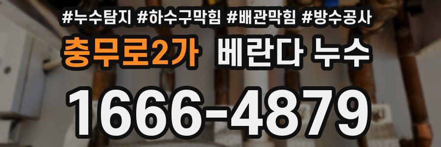 충무로2가 베란다 누수