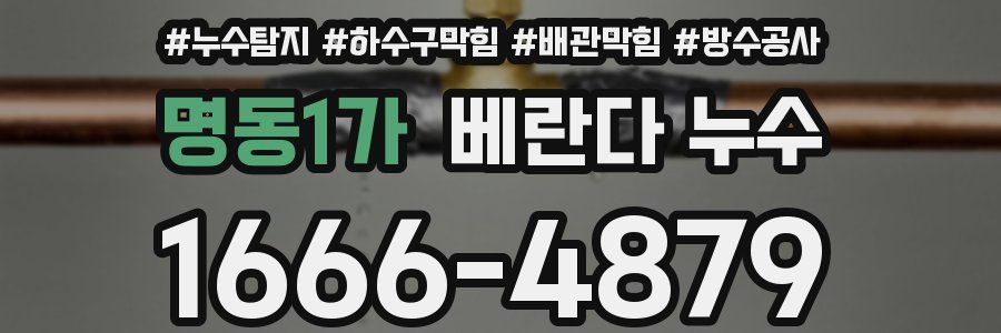 명동1가 베란다 누수