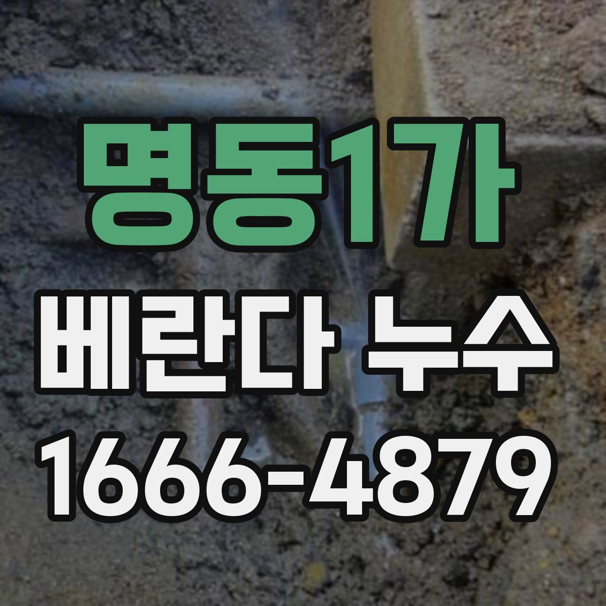 명동1가 베란다 누수