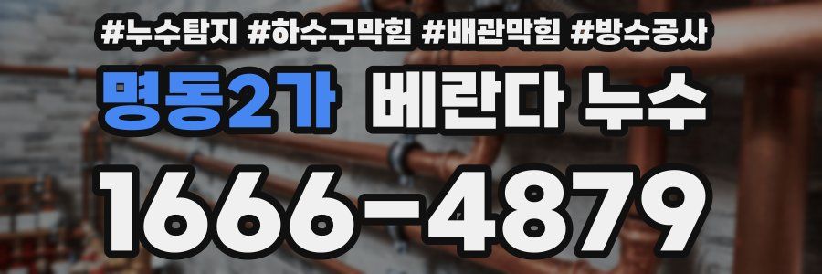 명동2가 베란다 누수