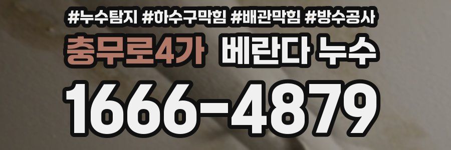 충무로4가 베란다 누수