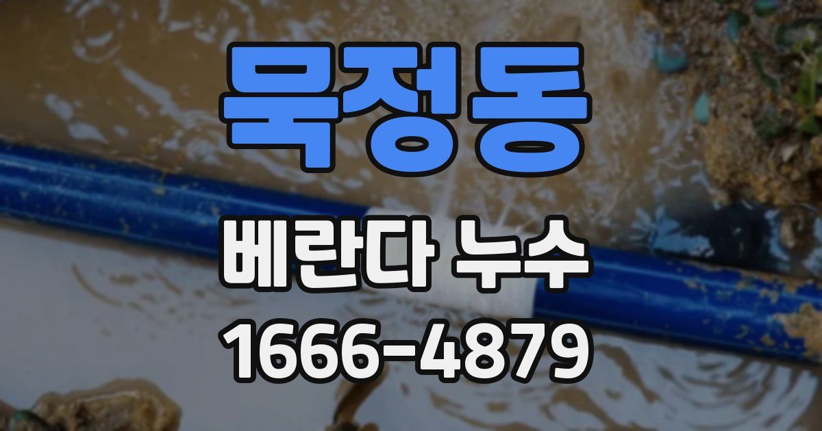 묵정동 베란다 누수