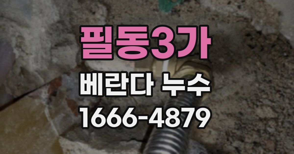 필동3가 베란다 누수
