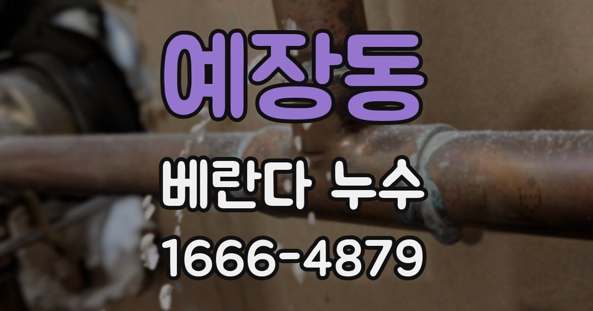 예장동 베란다 누수
