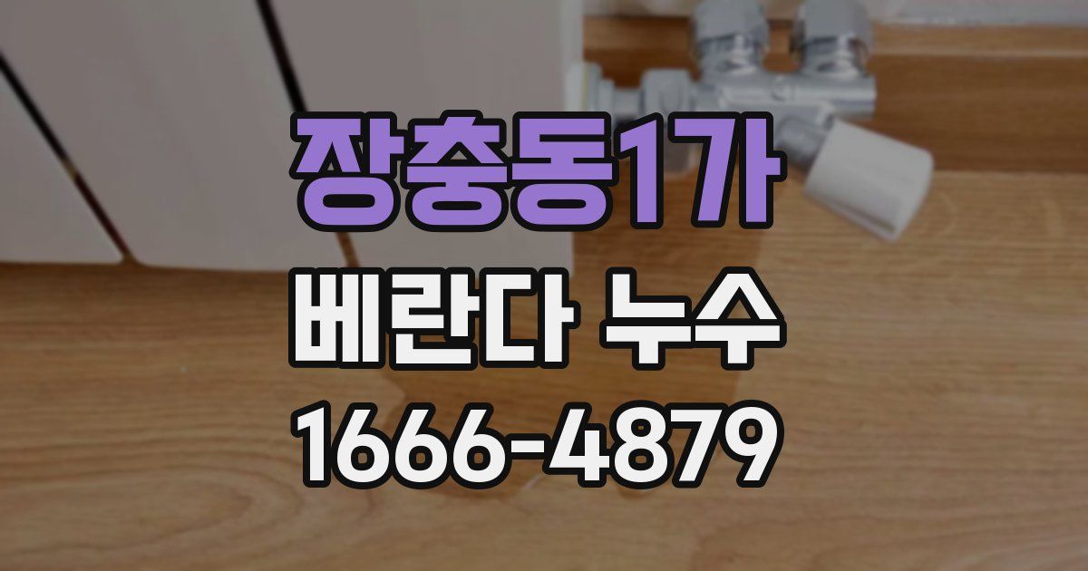 장충동1가 베란다 누수