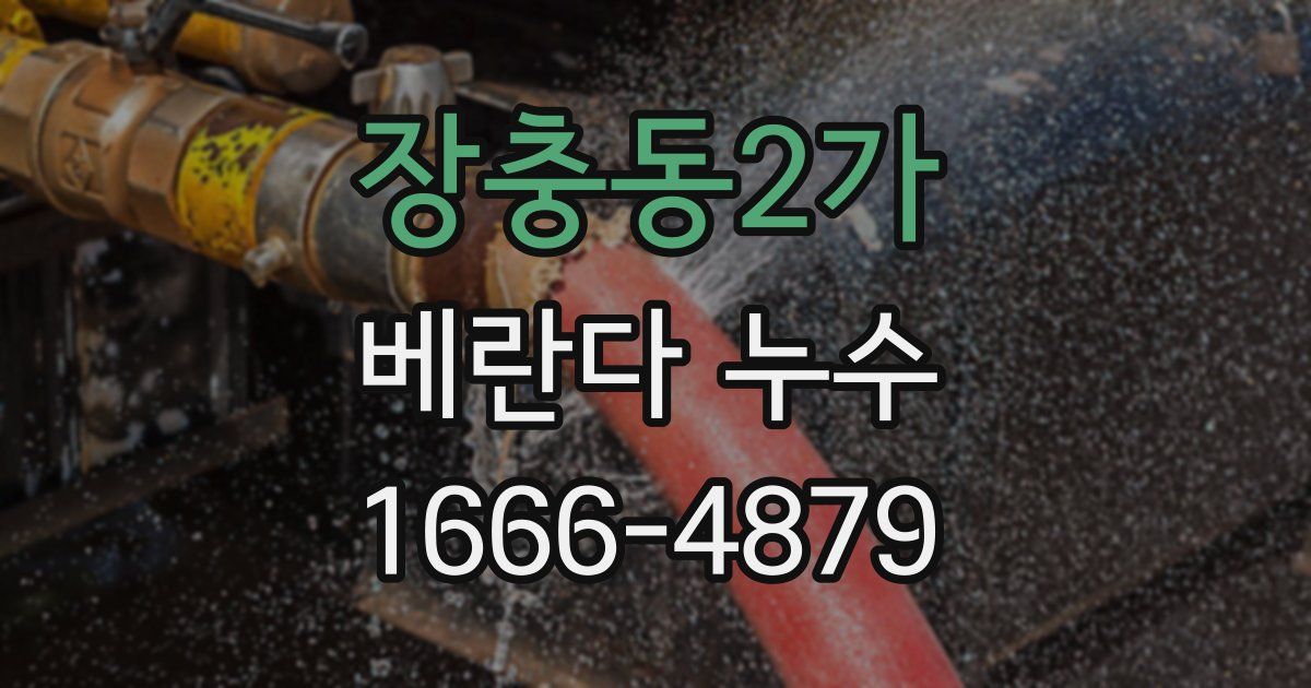 장충동2가 베란다 누수