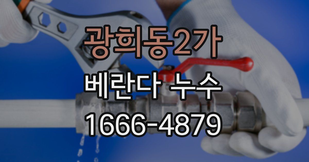 광희동2가 베란다 누수