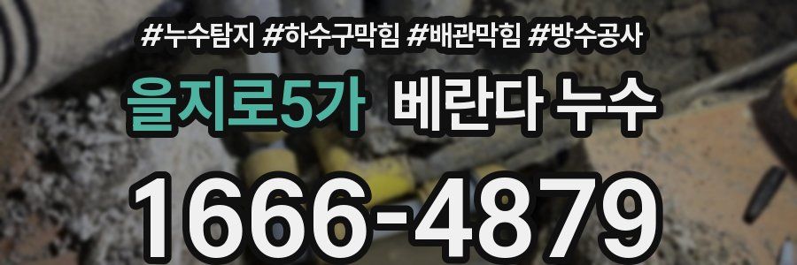 을지로5가 베란다 누수