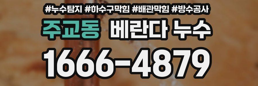 주교동 베란다 누수