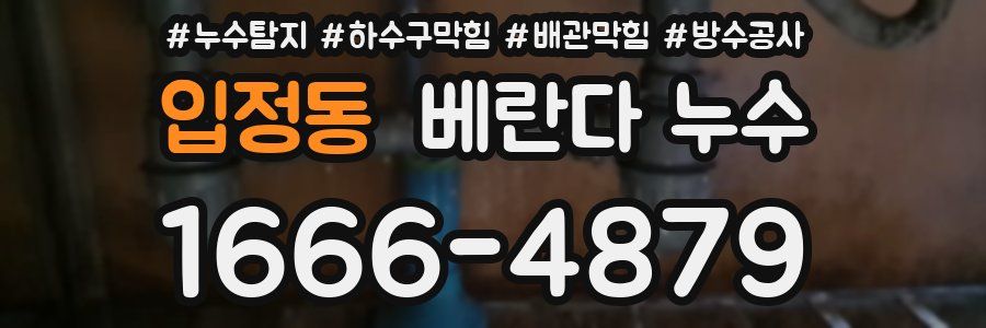 입정동 베란다 누수