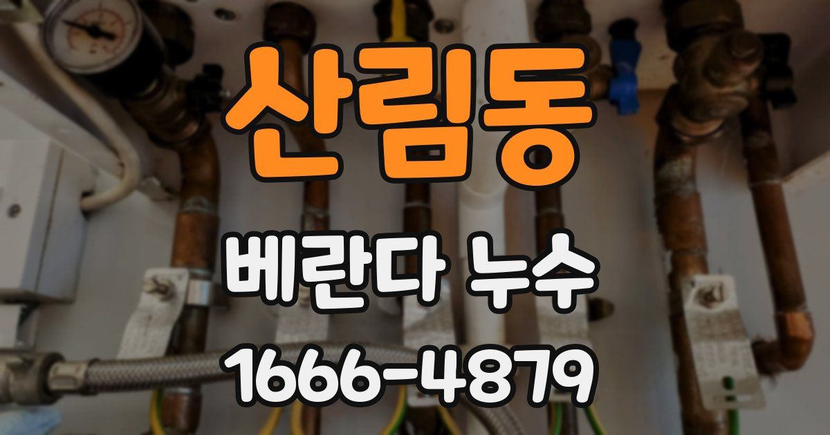 산림동 베란다 누수
