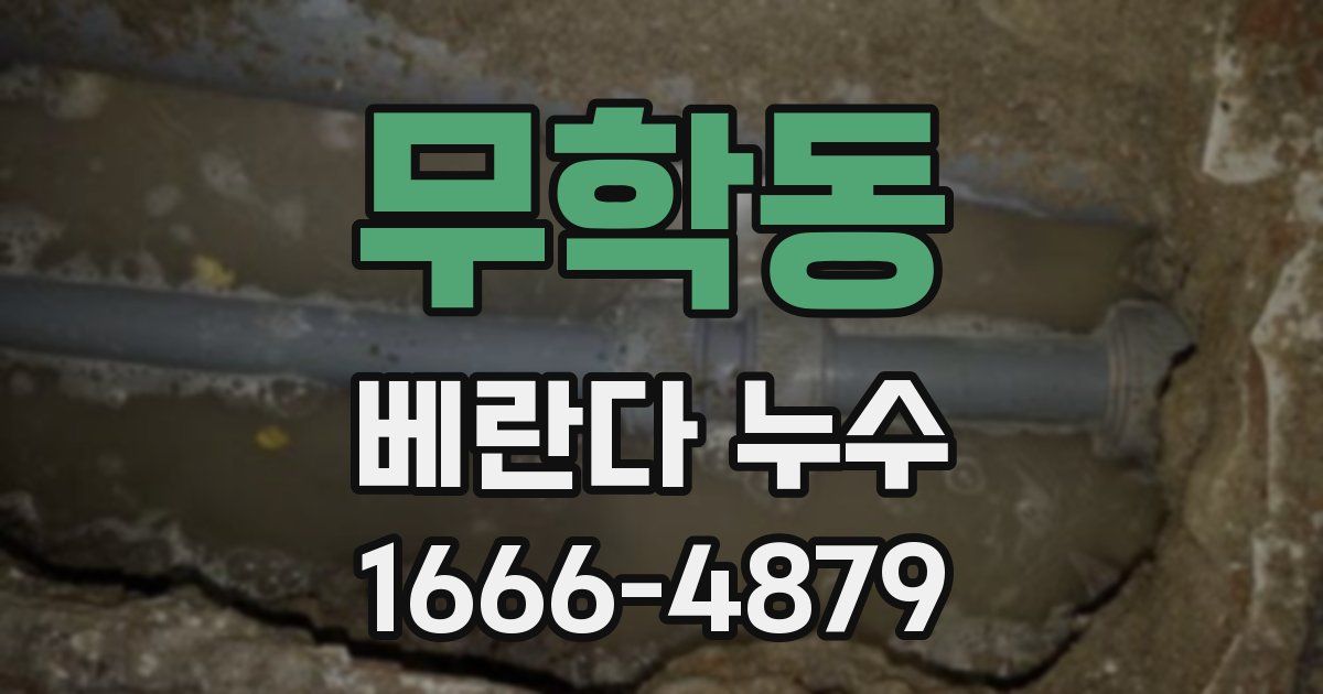 무학동 베란다 누수