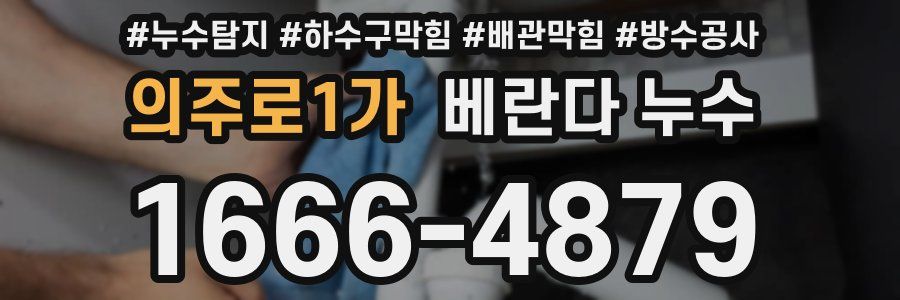 의주로1가 베란다 누수