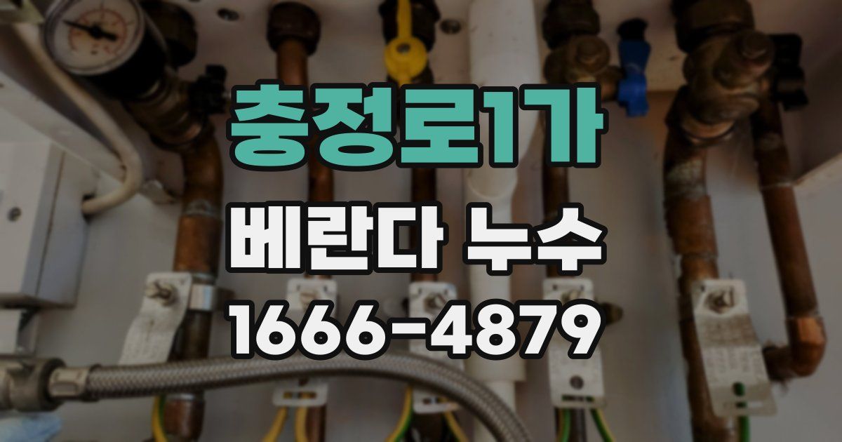 충정로1가 베란다 누수