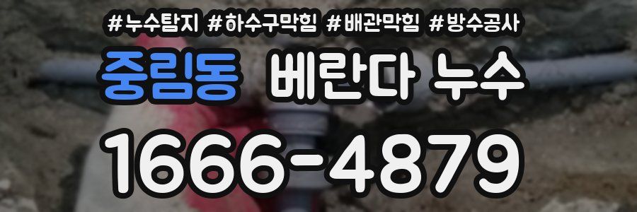 중림동 베란다 누수