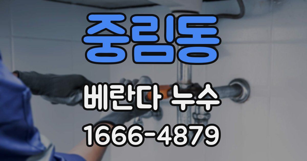 중림동 베란다 누수