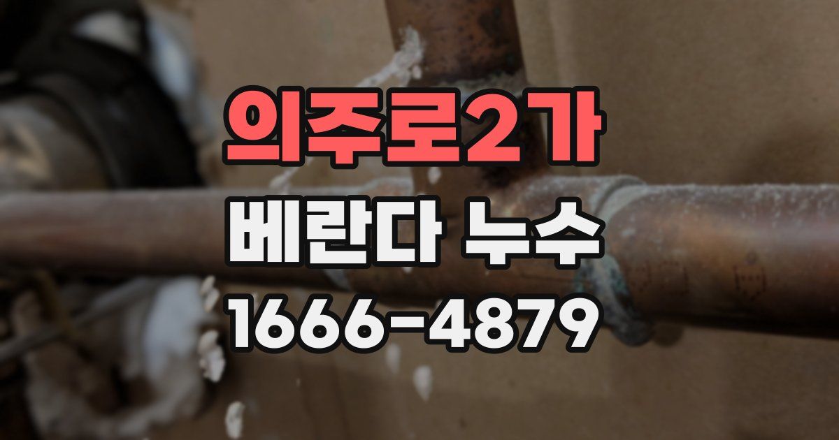 의주로2가 베란다 누수