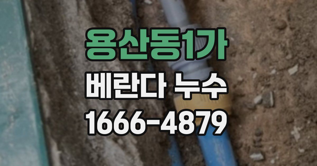 용산동1가 베란다 누수