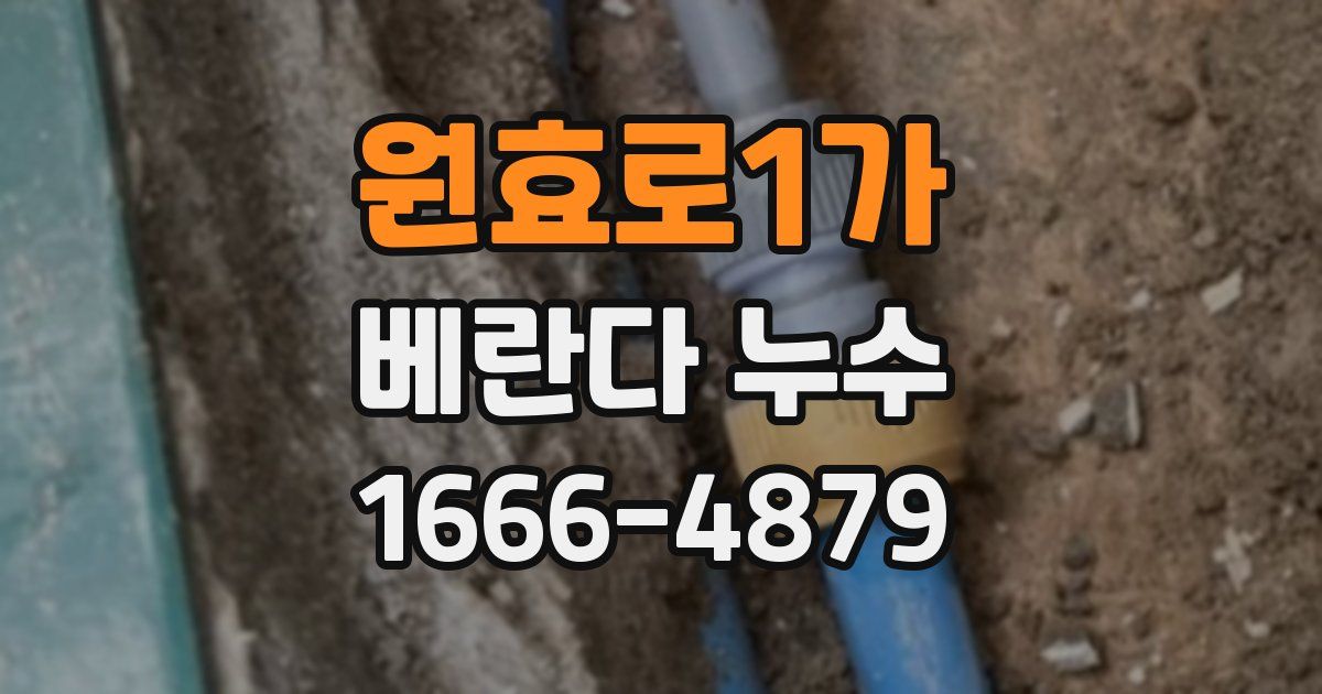 원효로1가 베란다 누수
