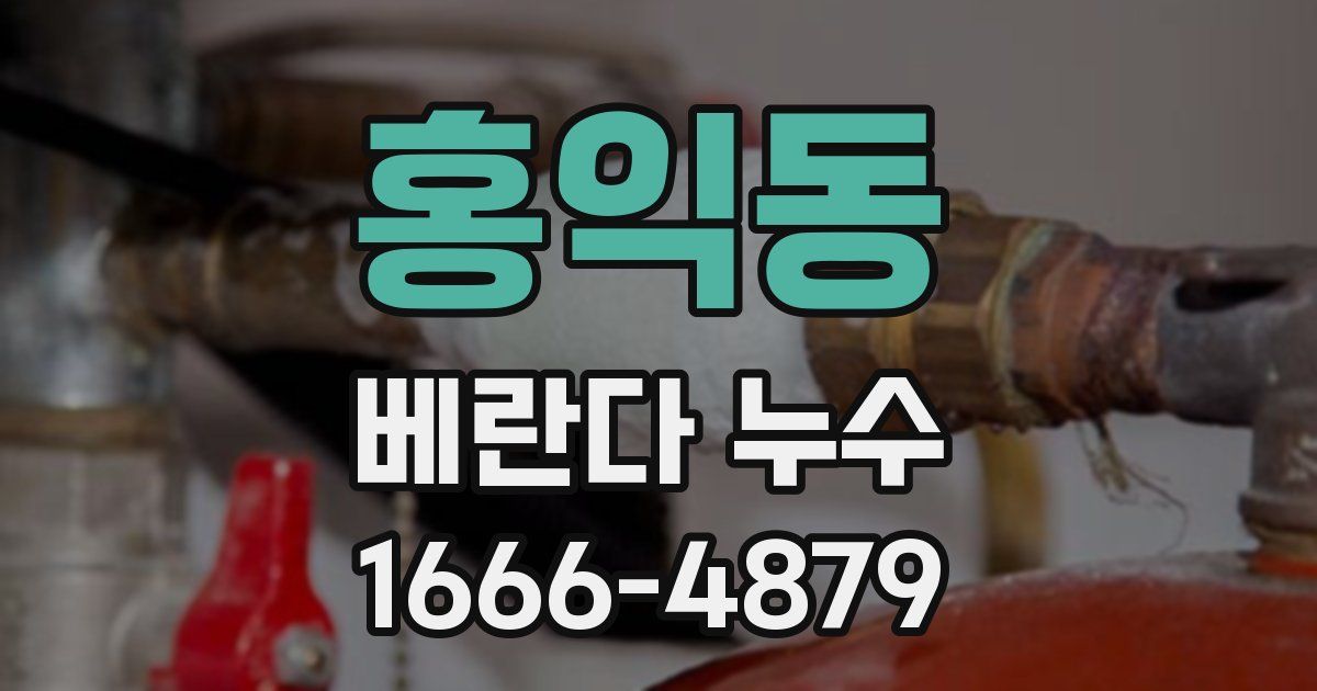 홍익동 베란다 누수